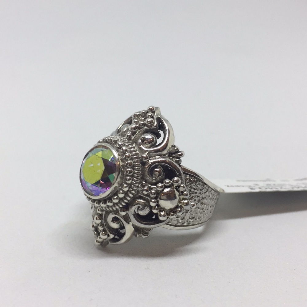 Last SALE💞Mystic Quartz Sarda Ring 💞size 8 - Picture 3 of 3